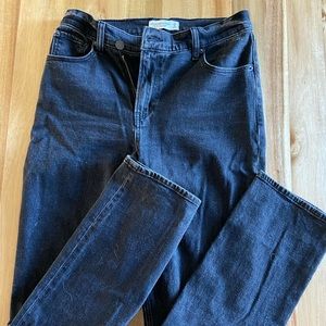 Abercrombie black 90s slim straight jeans, size 28